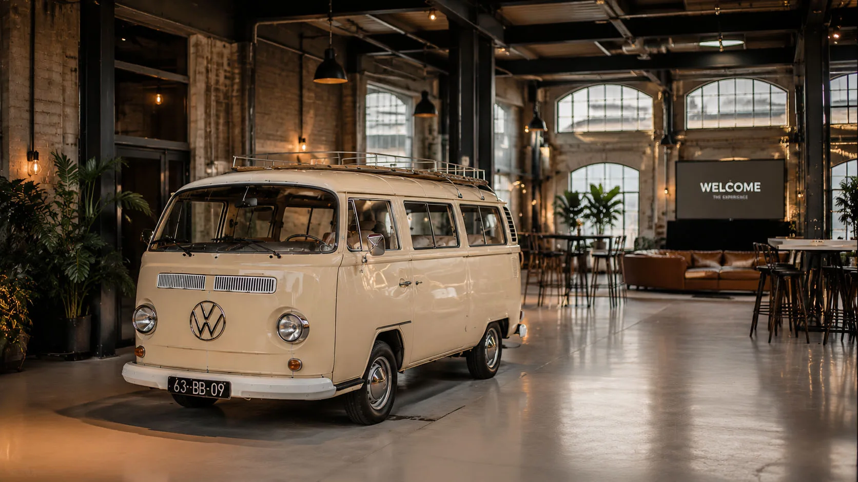 Detail van de Volkswagen T2 voor zakelijke verhuur